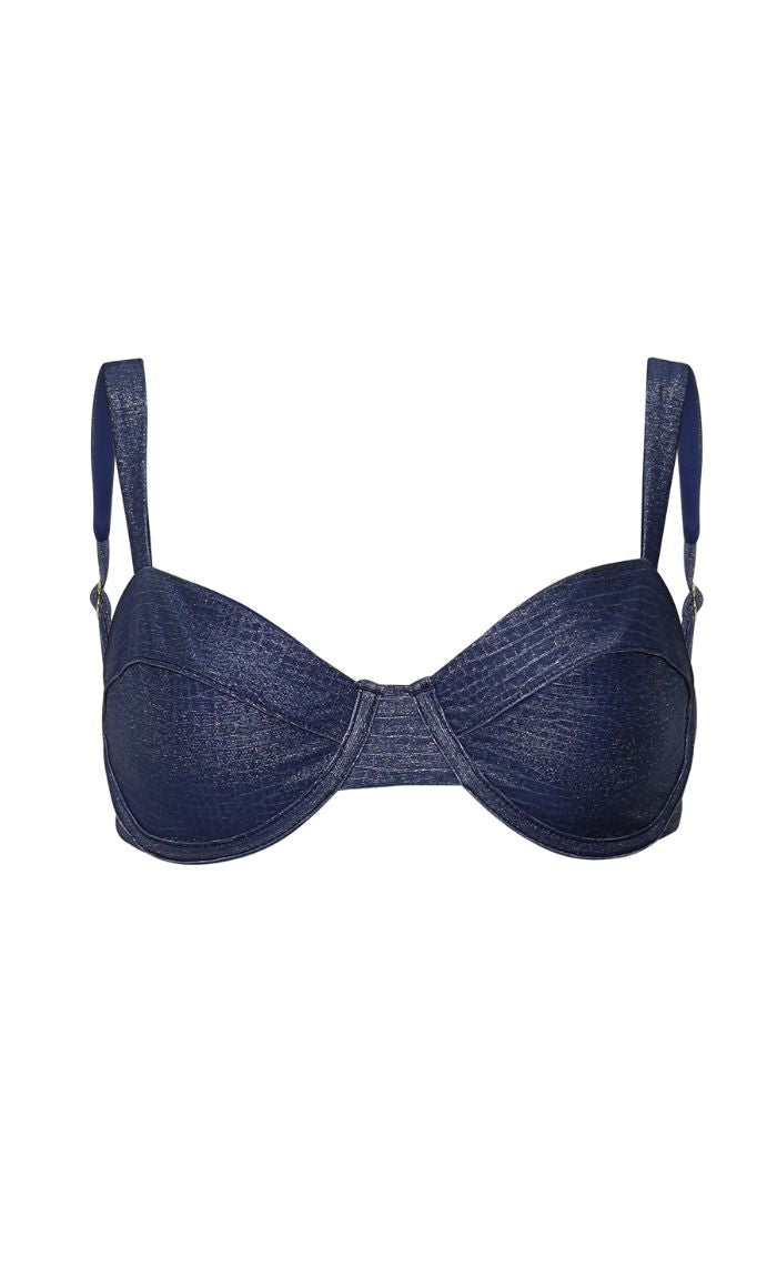 Kendall Python Bikini Top