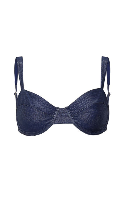 Kendall Python Bikini Top